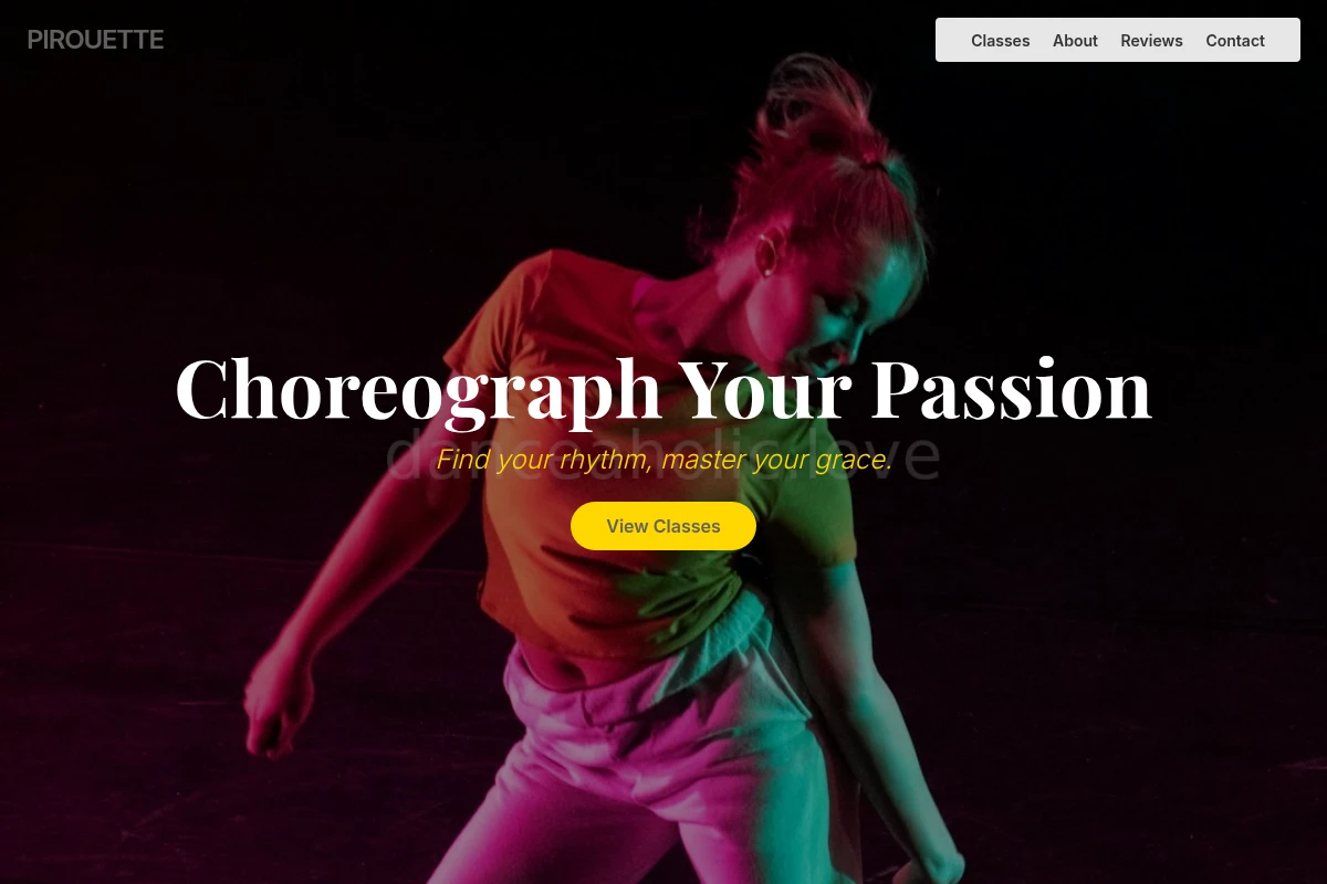 Pirouette Dance